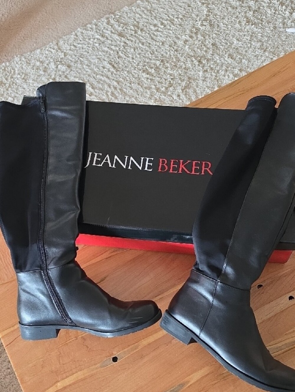 Women's Black Over-the-Knee Stretch Riding Boots